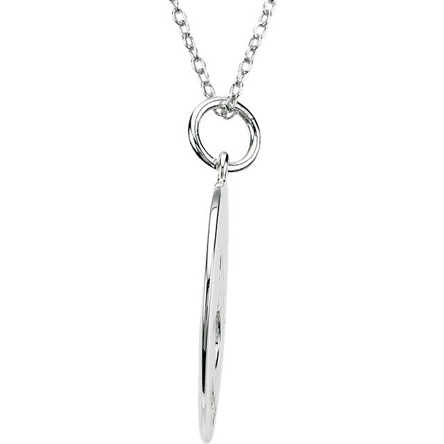 Dog Lover Paw Pendant with Chain In Sterling Silver