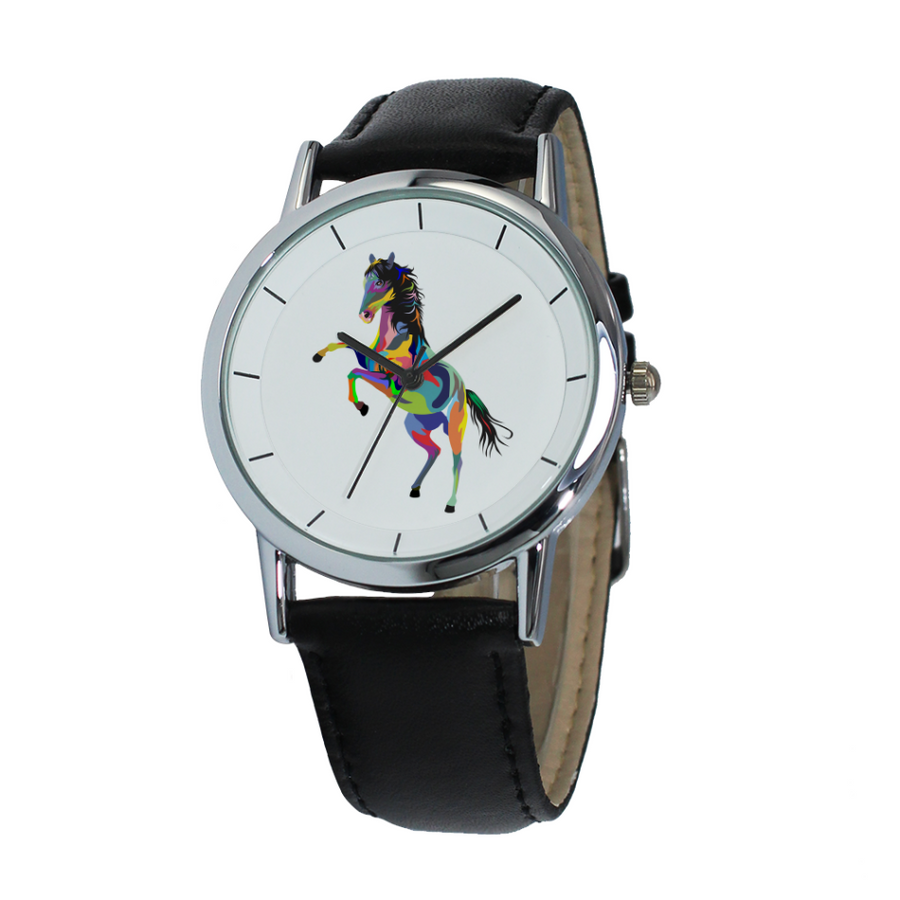 Painted Jumping Horse Fine Quartz Watches