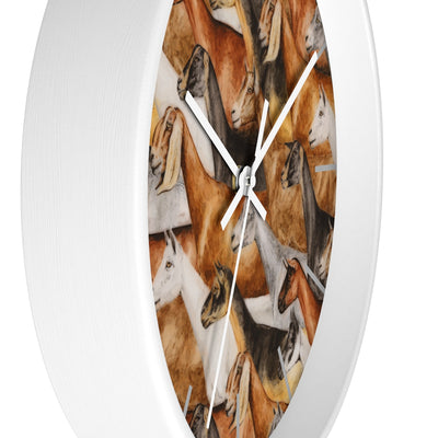 Dairy Goat Montage Wall clock