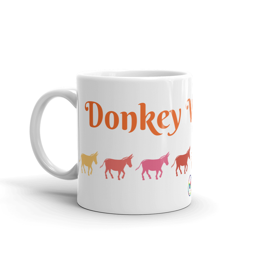 Donkey Whisperer Glossy White Coffee Mug