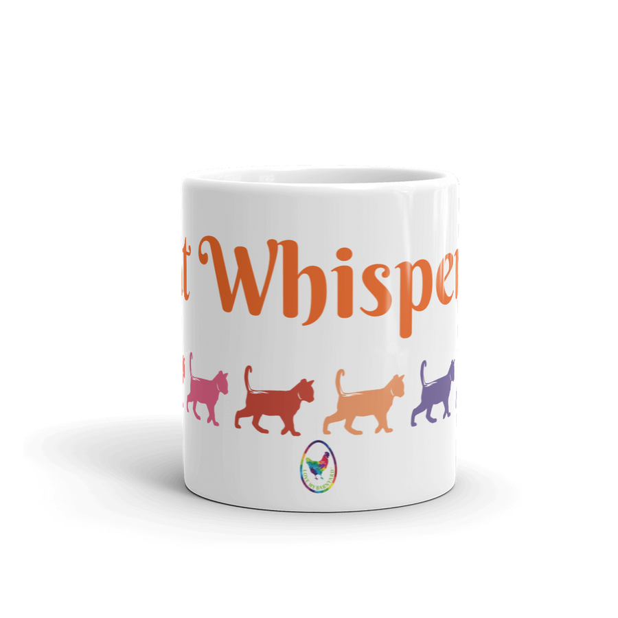 Cat Whisperer Glossy White Coffee Mug