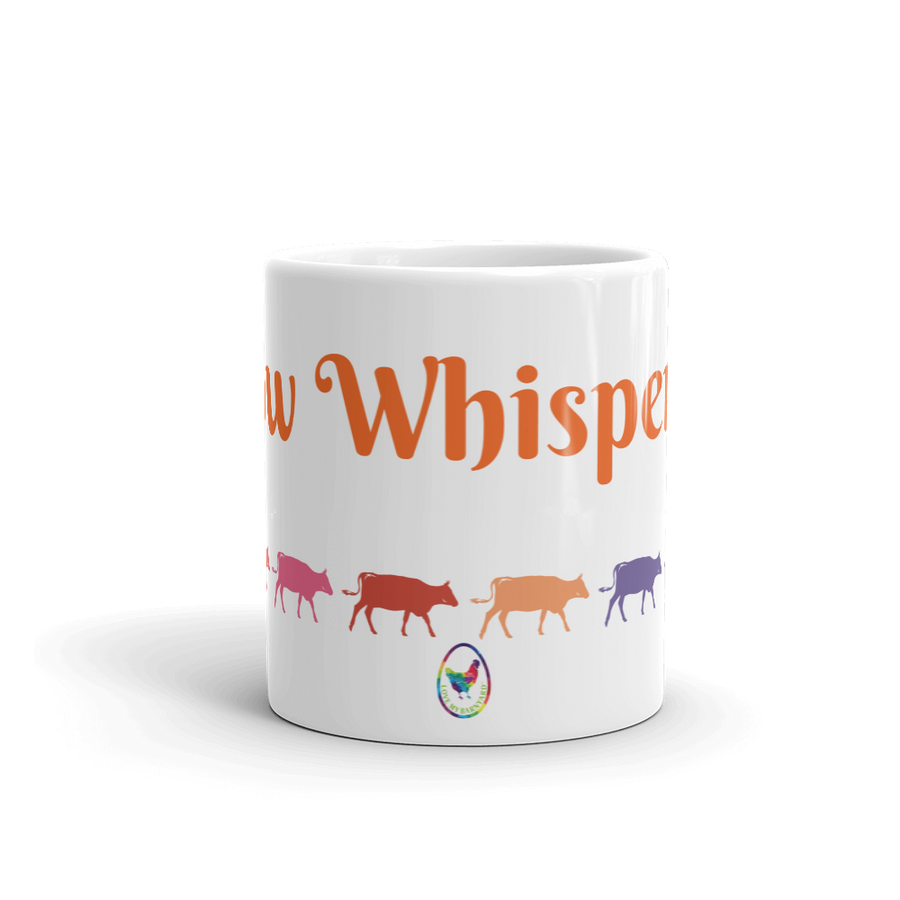 Cow Whisperer Glossy White Coffee Mug