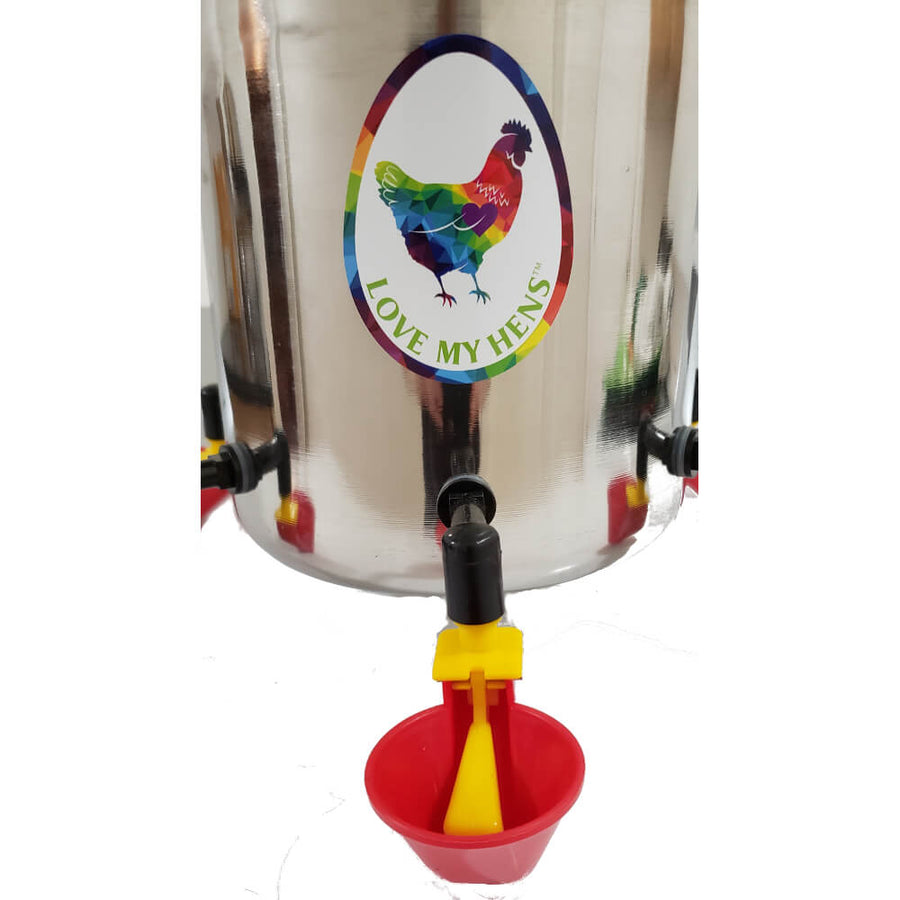 Chicken Waterer Automatic Fill Cups - Zero Training Just Drink - 4 Pack