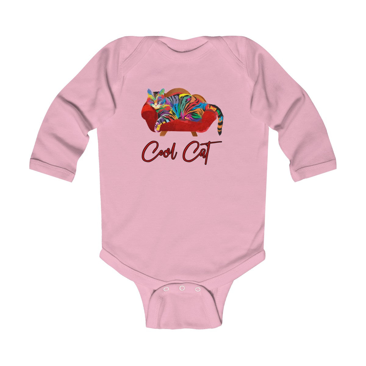 Cool Cat Long Sleeve Onesie