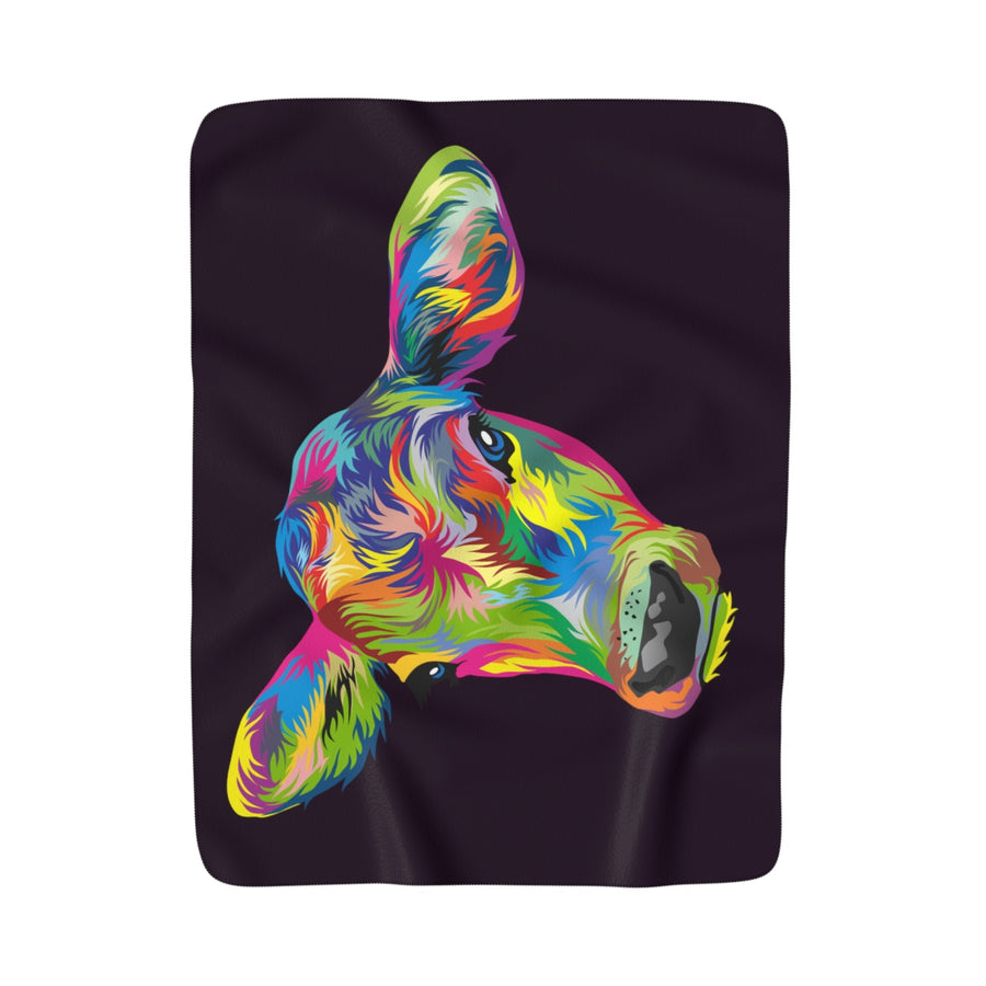 Painted Cow Sherpa Fleece Blanket