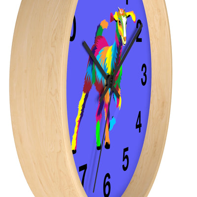 Painted Kid Goat Wall clock