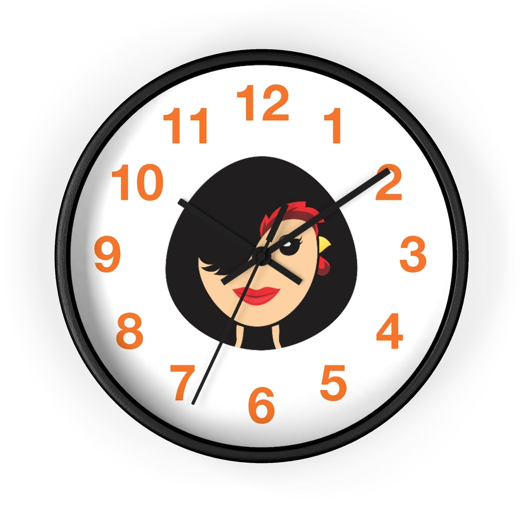 Chicken Lady Wall clock