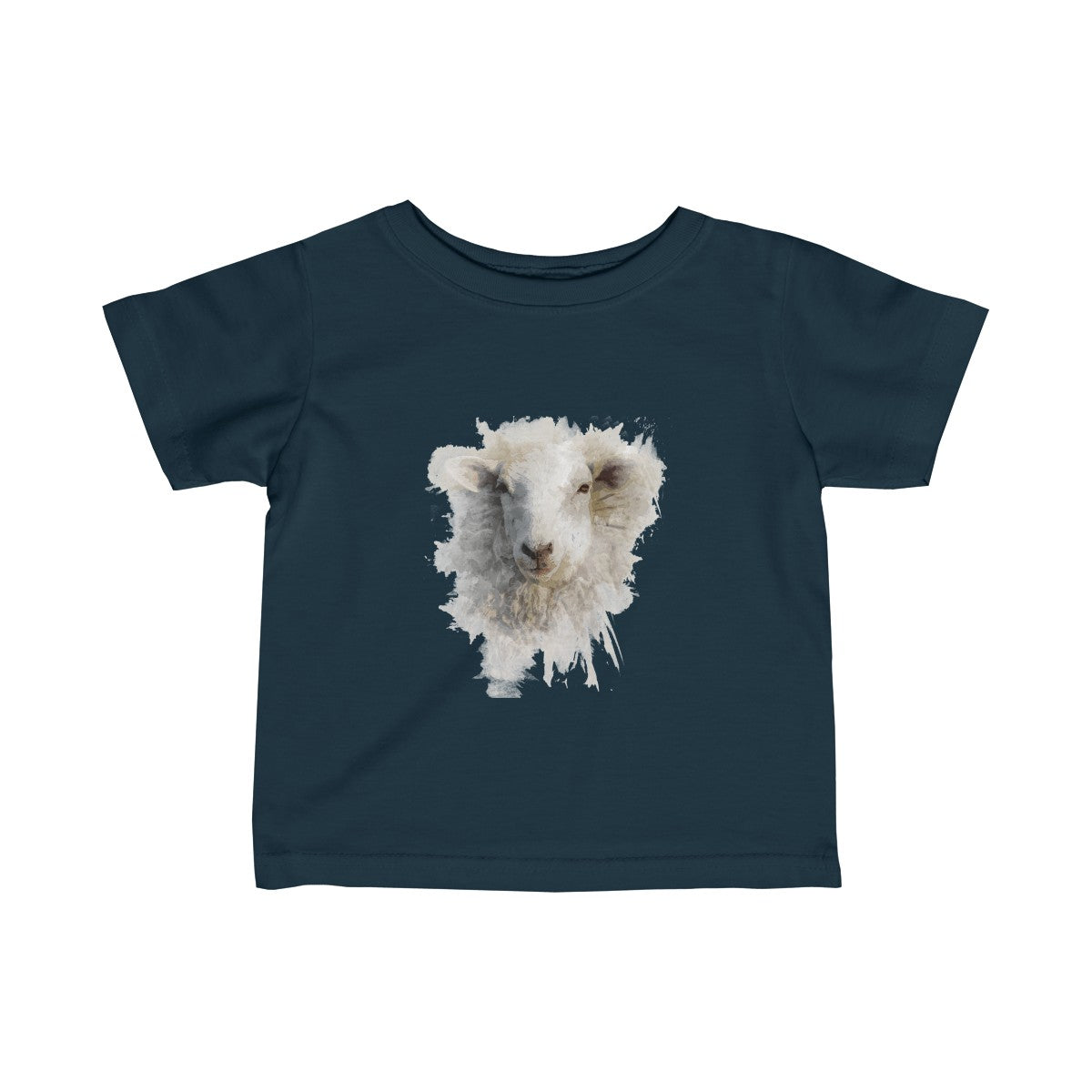 Watercolor Sheep Baby Tee