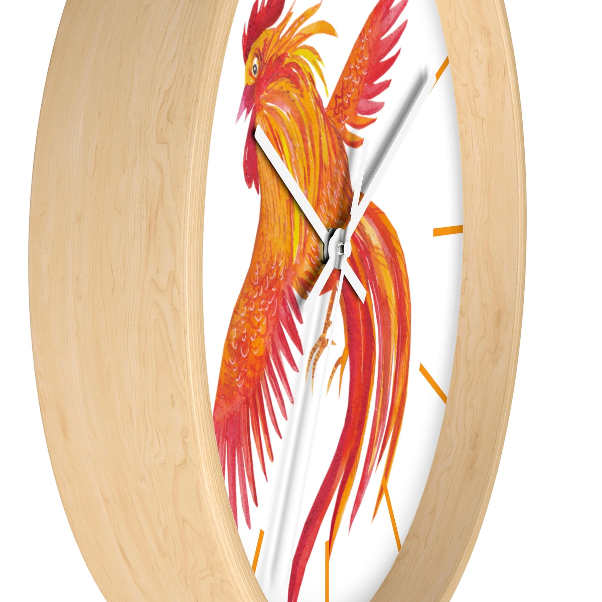 Hen Flight Wall clock