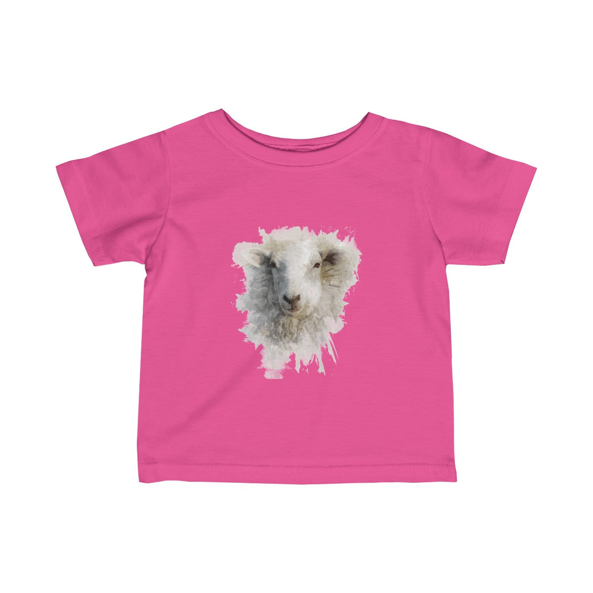 Watercolor Sheep Baby Tee