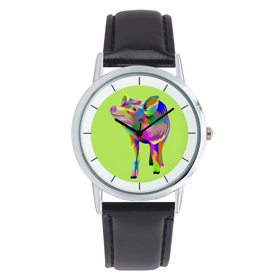 Painted Pig Fine Quartz Watch
