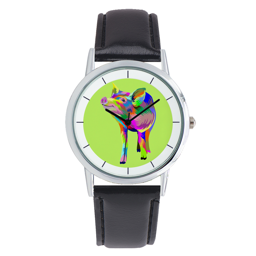 Painted Pig Fine Quartz Watch