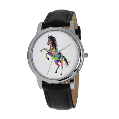 Painted Jumping Horse Fine Quartz Watches