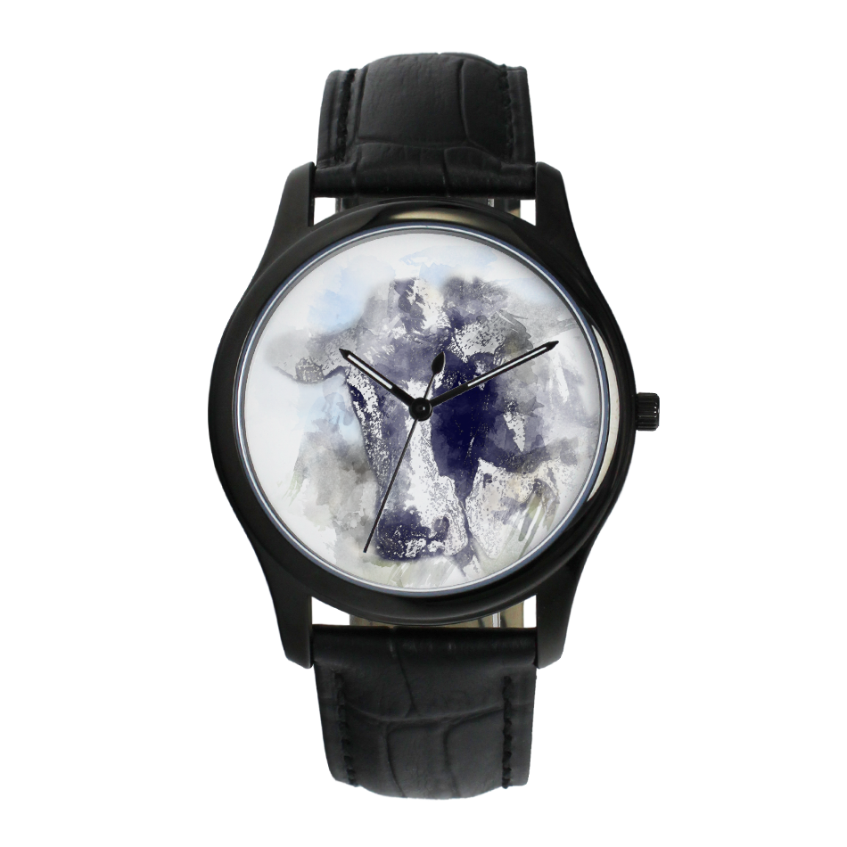 Holstein Cow Watercolor Fine Quartz Watches