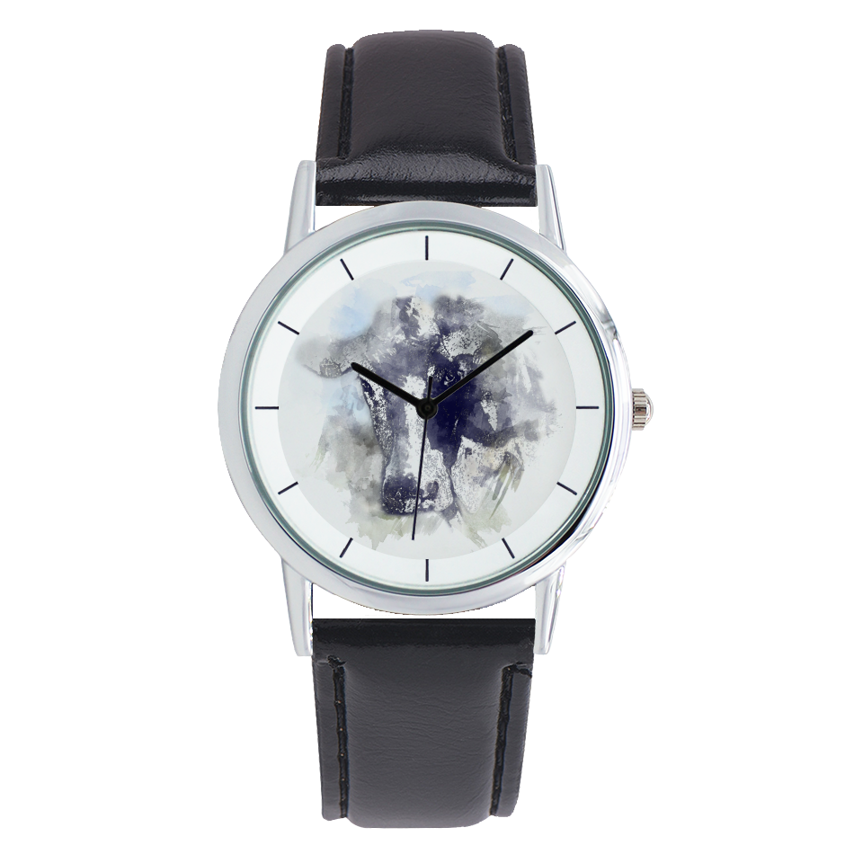 Holstein Cow Watercolor Fine Quartz Watches