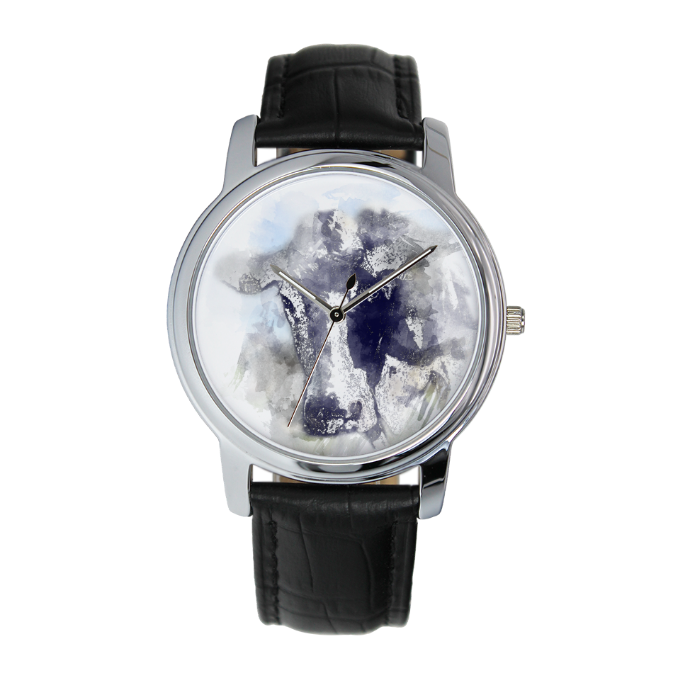 Holstein Cow Watercolor Fine Quartz Watches