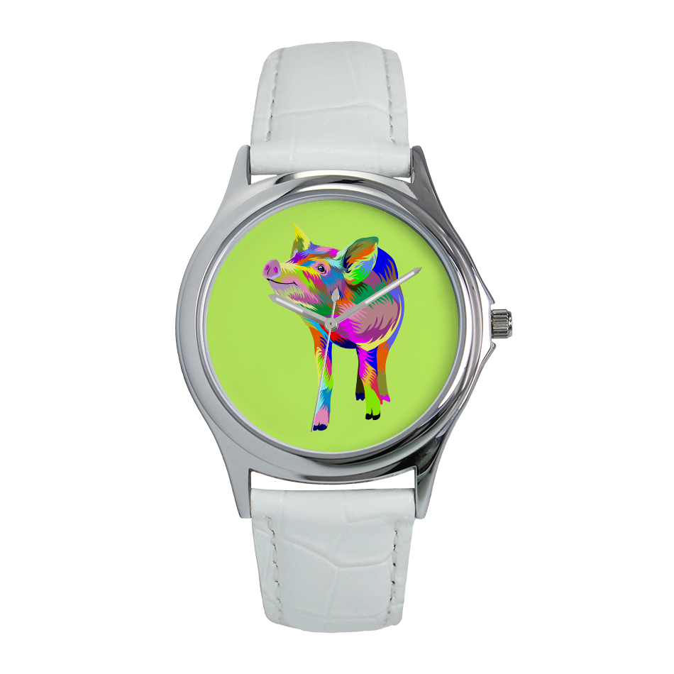Painted Pig Fine Quartz Watch