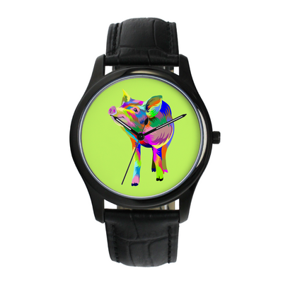 Painted Pig Fine Quartz Watch