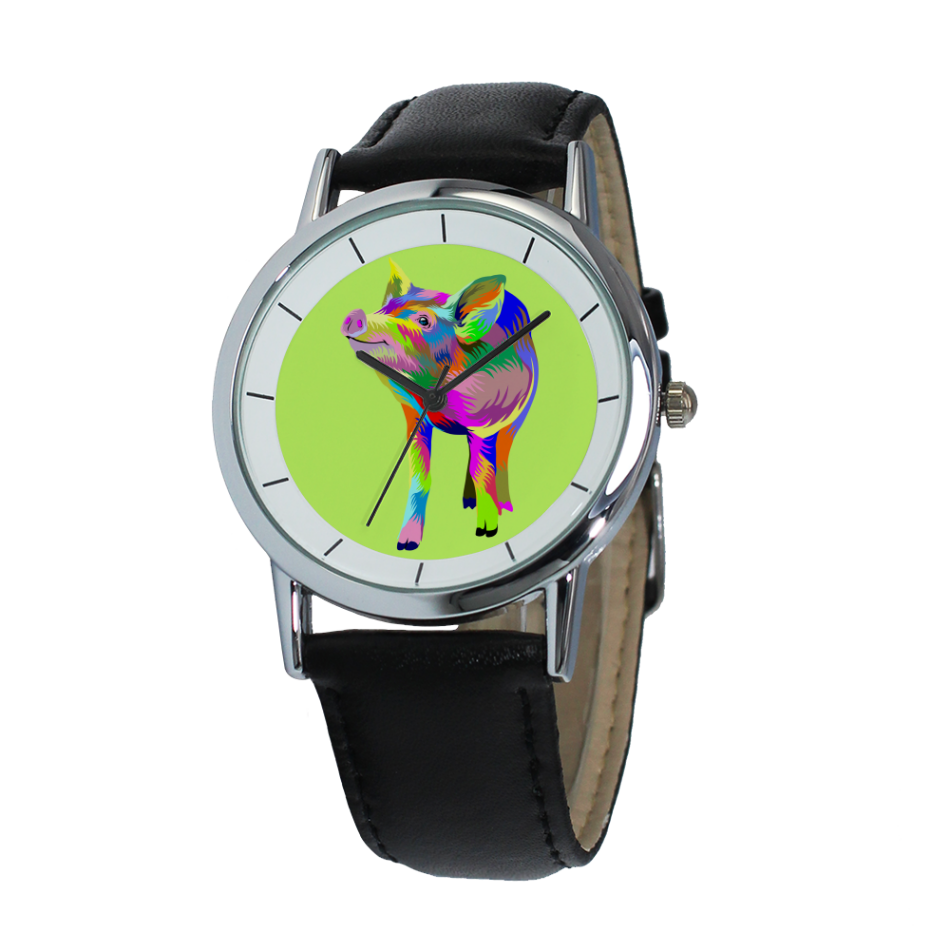 Painted Pig Fine Quartz Watch