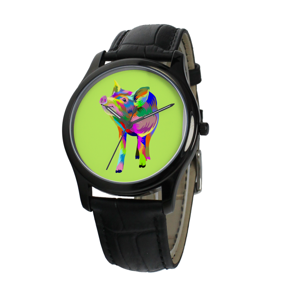 Painted Pig Fine Quartz Watch