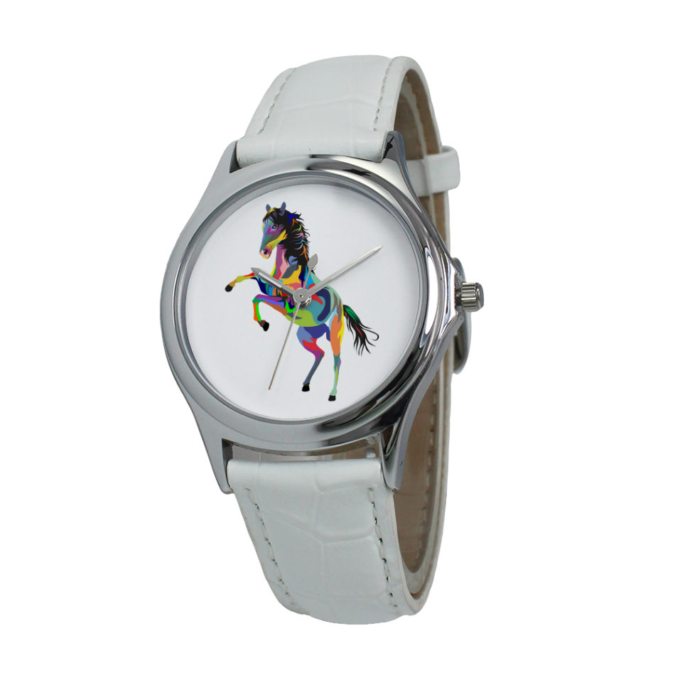 Painted Jumping Horse Fine Quartz Watches