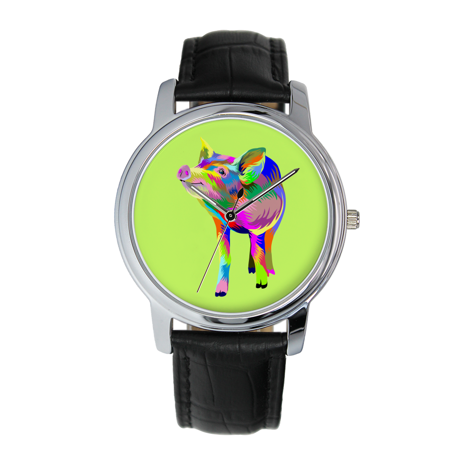 Painted Pig Fine Quartz Watch