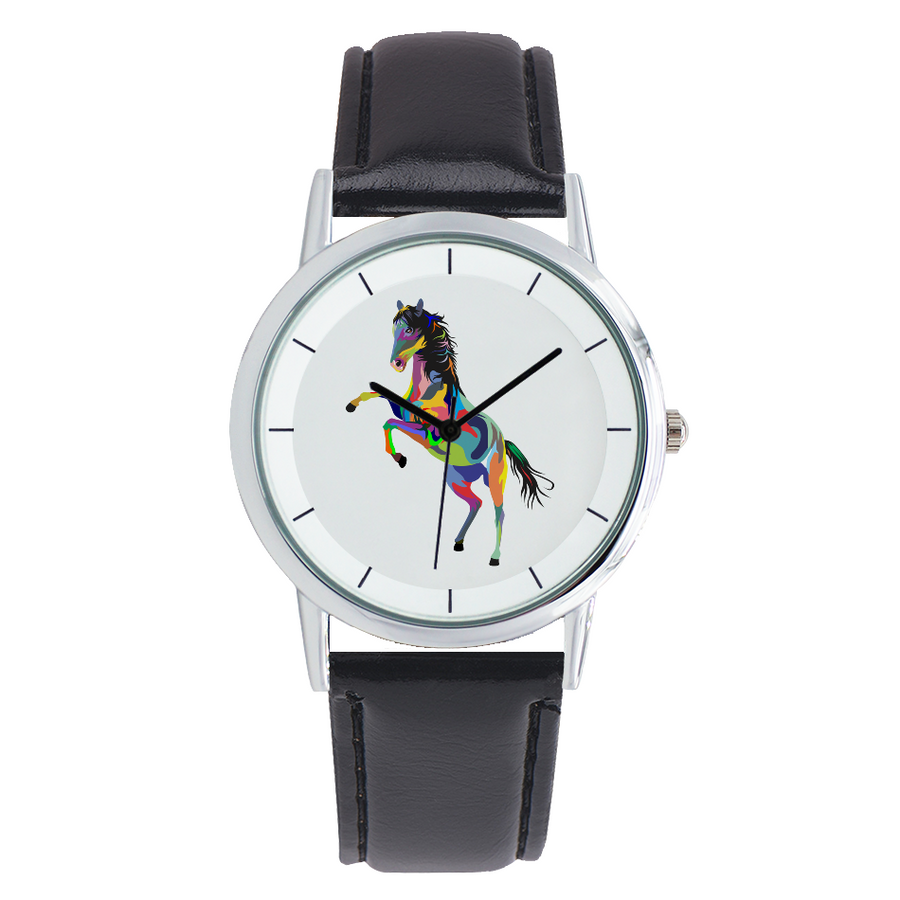 Painted Jumping Horse Fine Quartz Watches