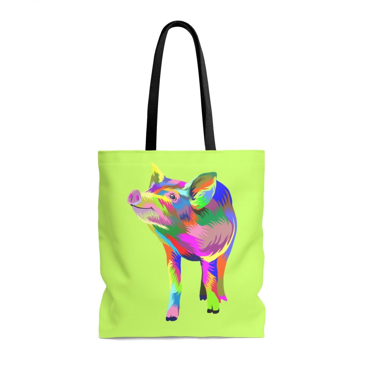 Painted Pig Tote Bag