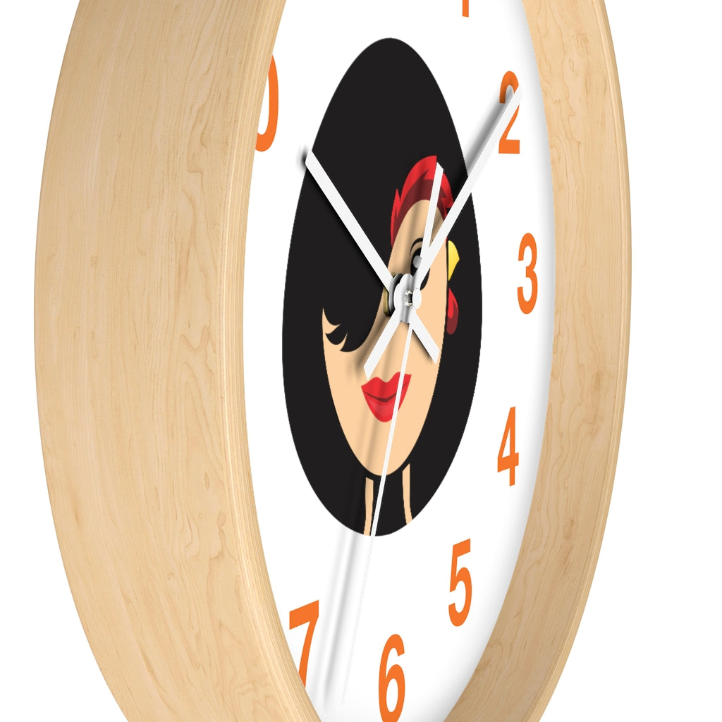 Chicken Lady Wall clock
