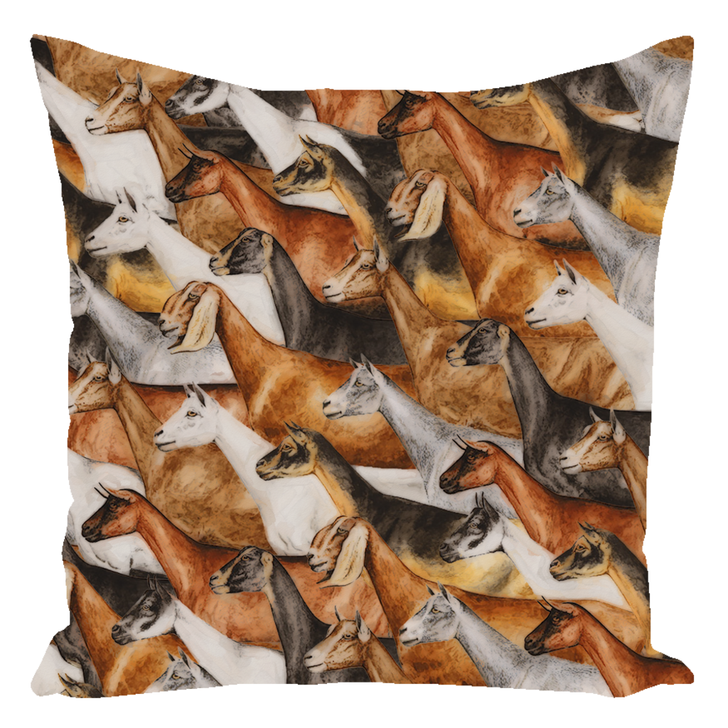 Name That Dairy Goat Throw Pillows