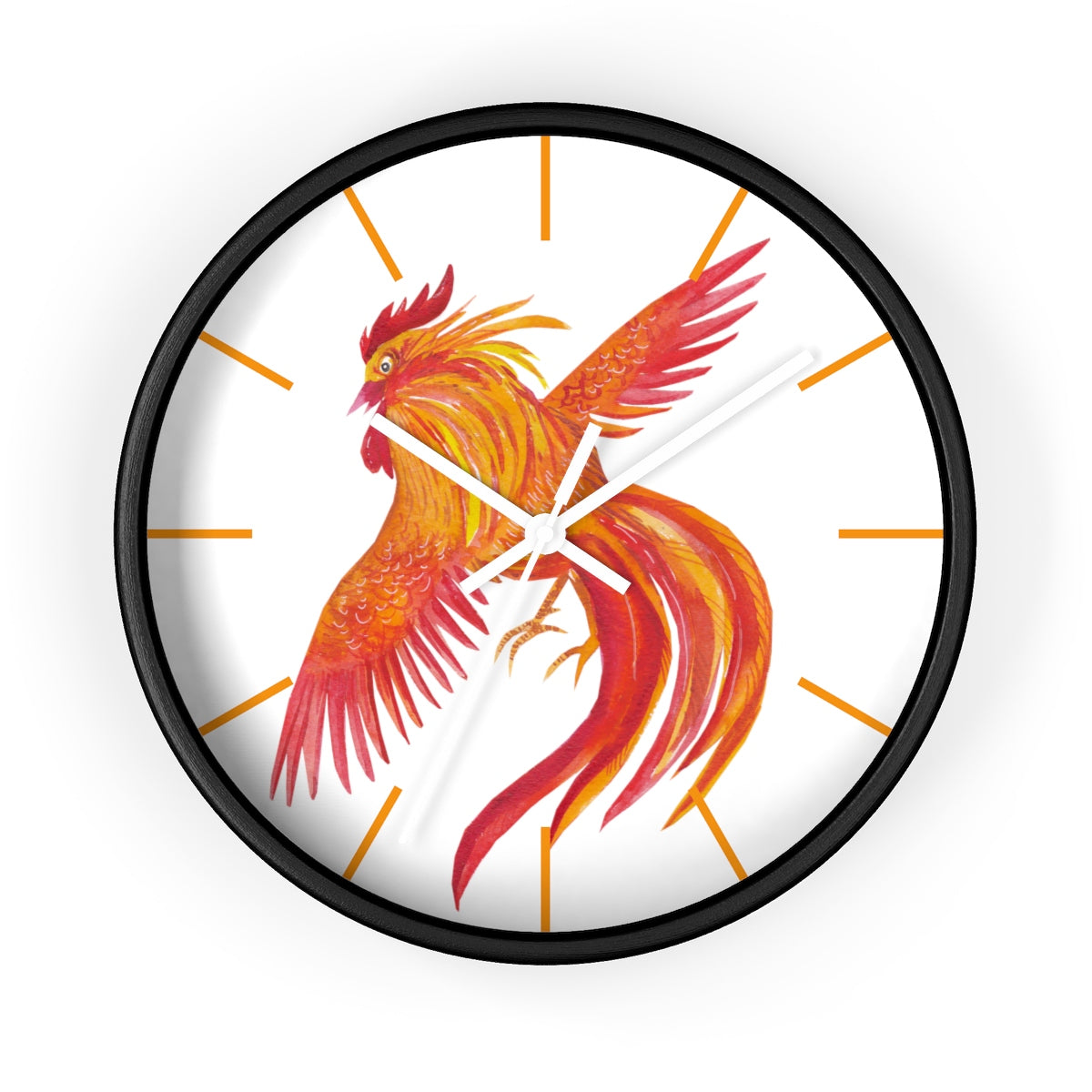 Hen Flight Wall clock