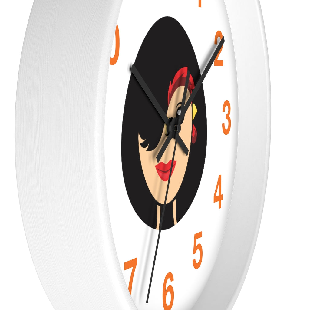 Chicken Lady Wall clock