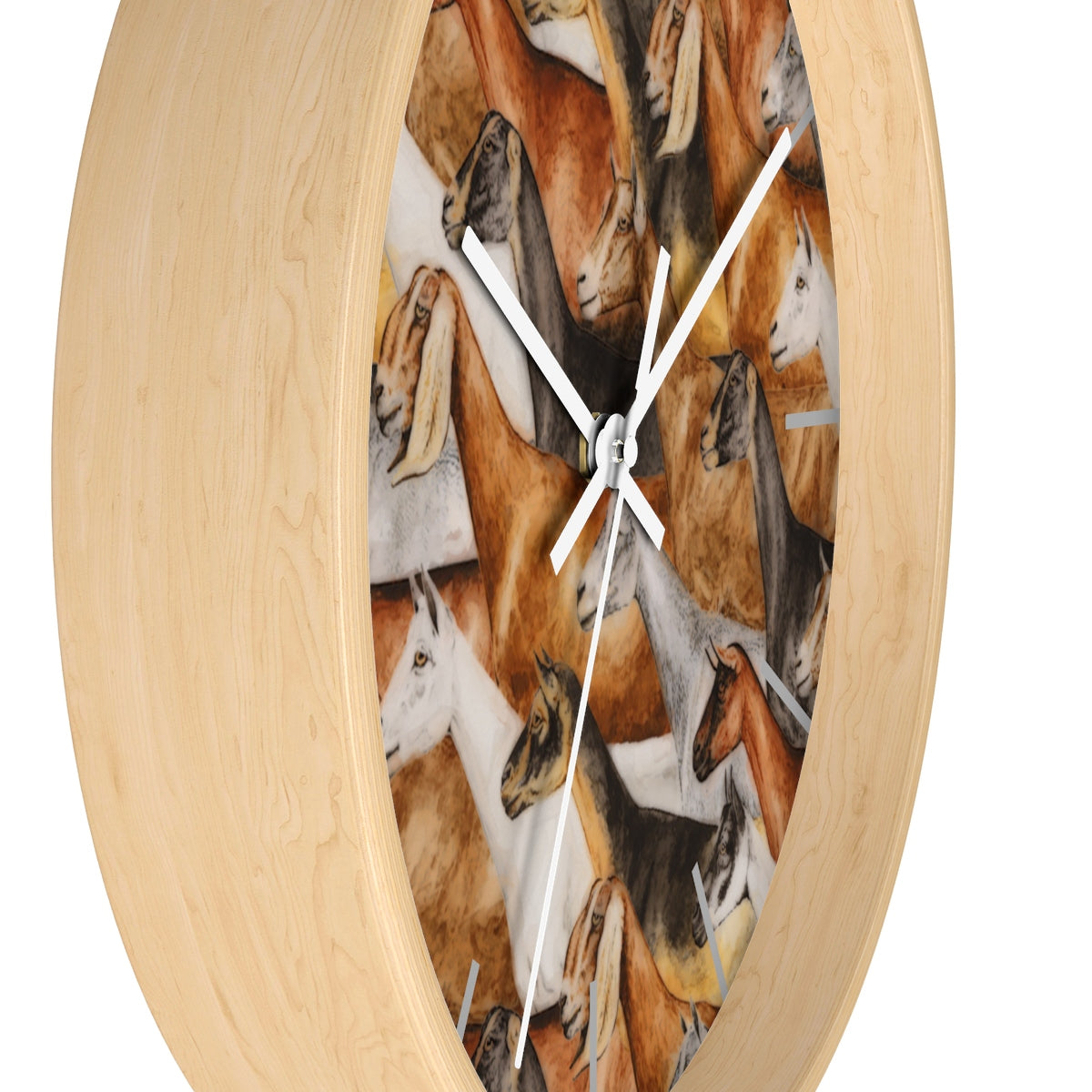 Dairy Goat Montage Wall clock