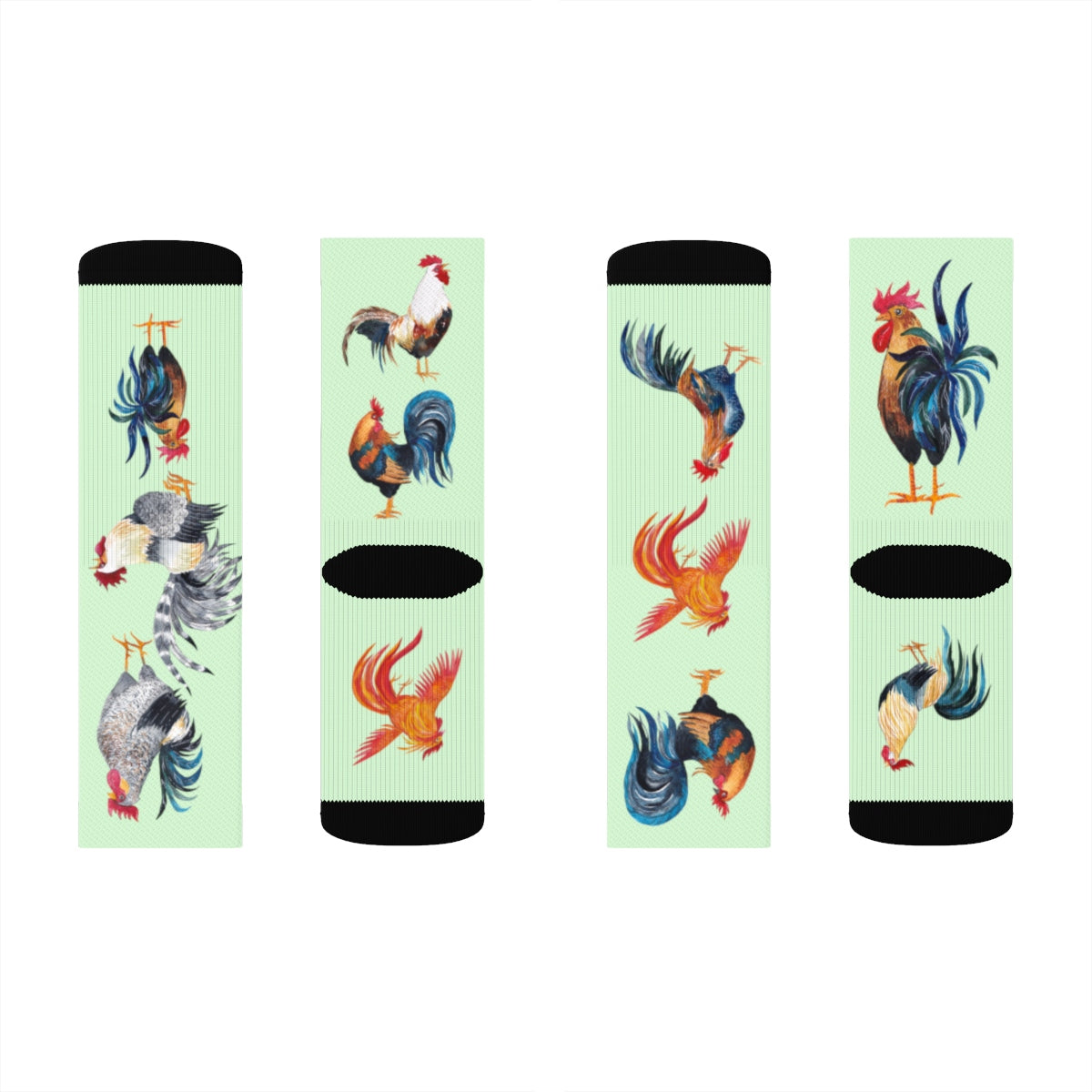 Rooster Socks - Green