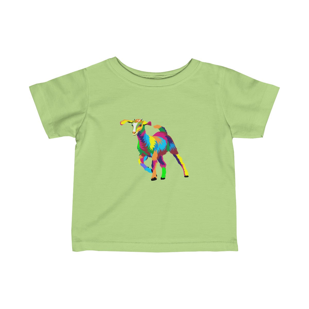 Painted Kid Goat Baby Tee