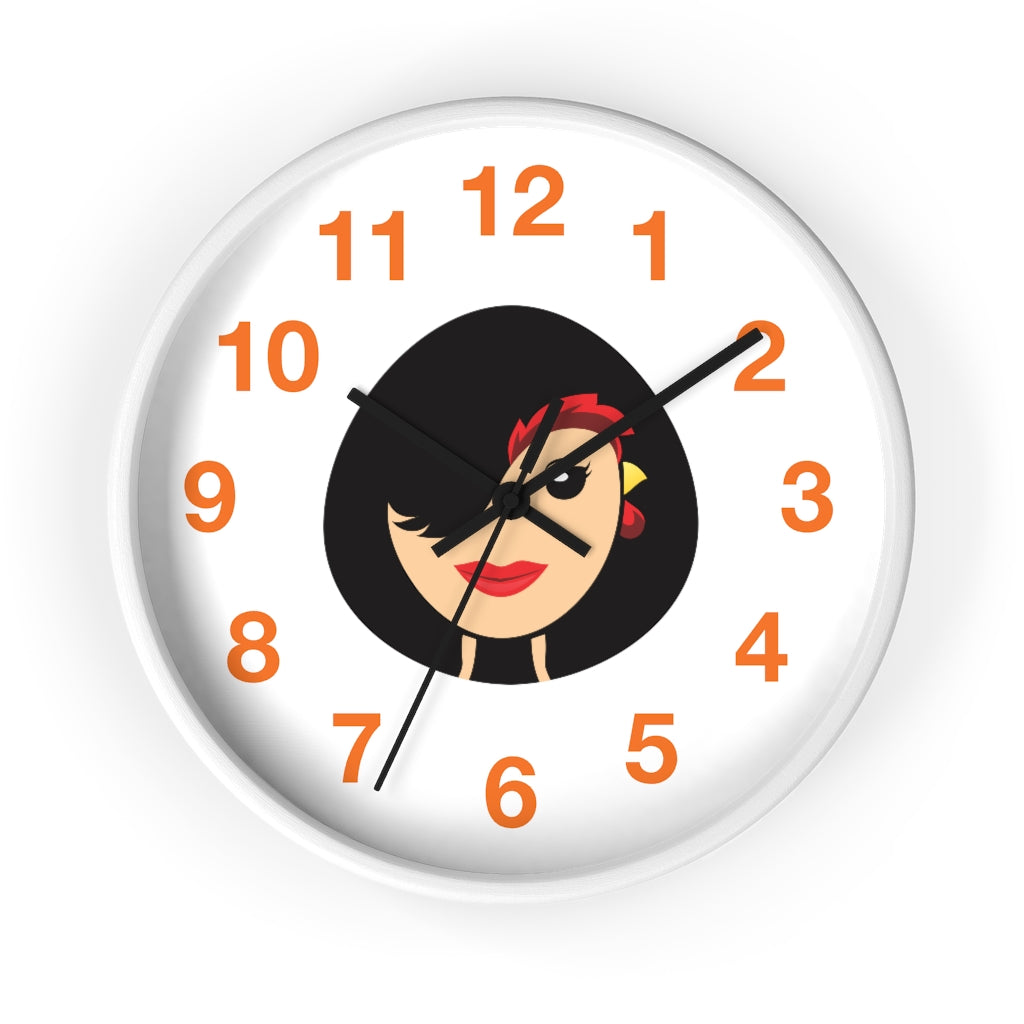 Chicken Lady Wall clock