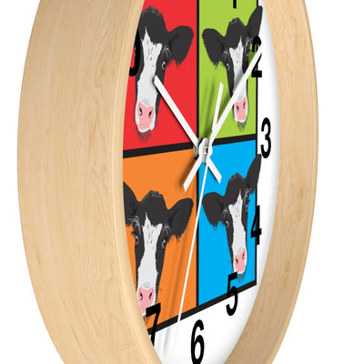 American Pop Cow Wall clock
