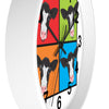 American Pop Cow Wall clock