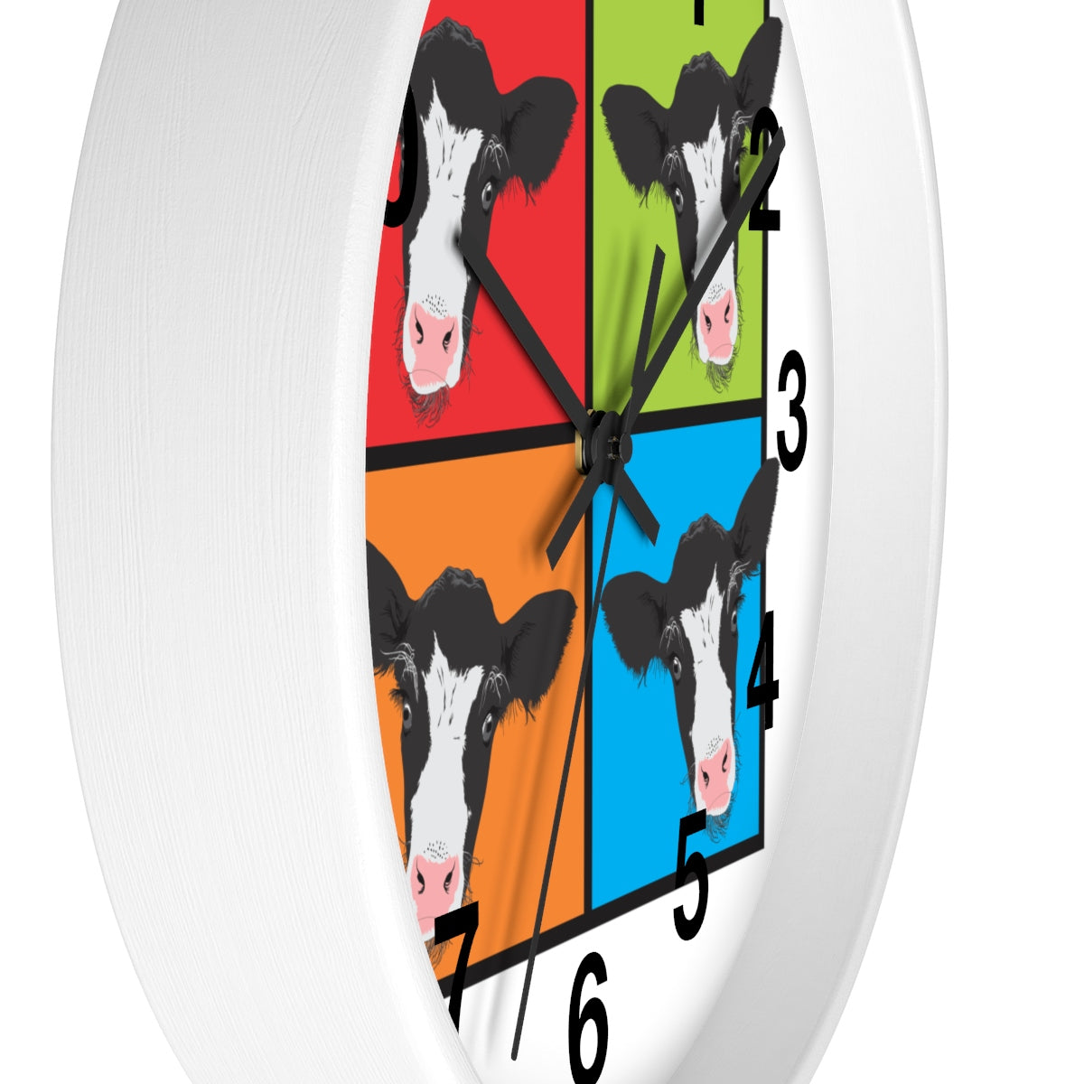 American Pop Cow Wall clock