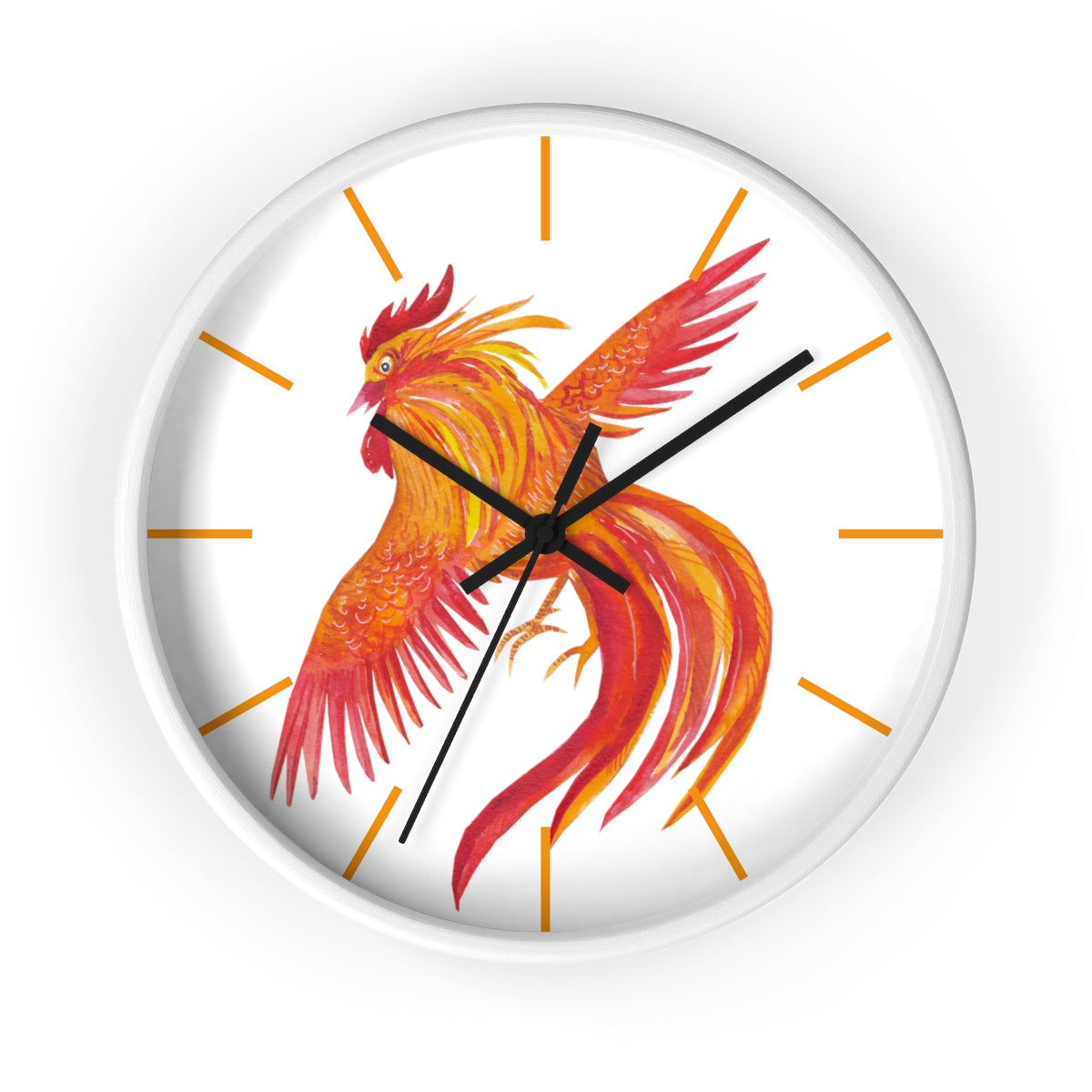 Hen Flight Wall clock