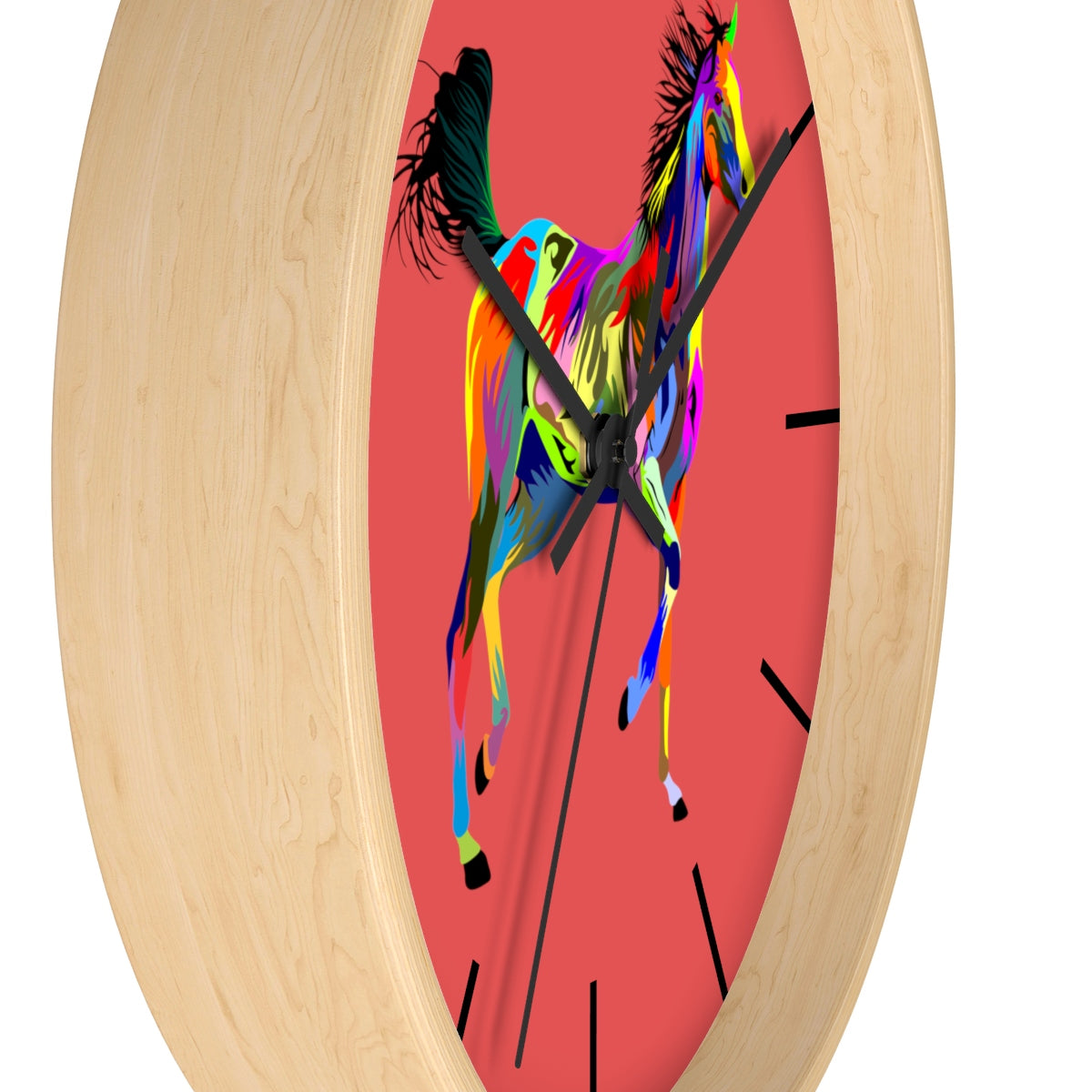 Painted Horse Wall clock