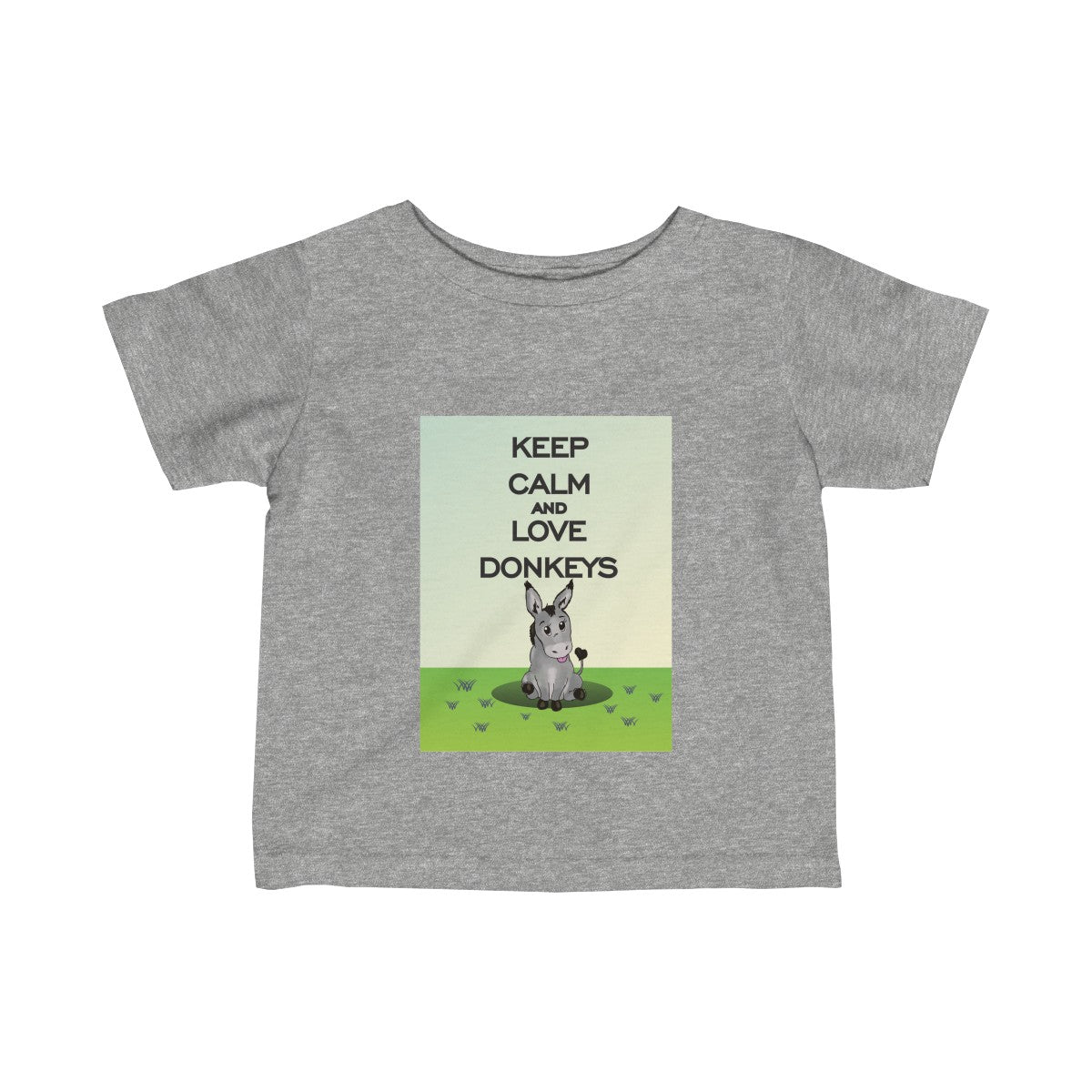 Keep Calm & Love Donkeys Baby Tee