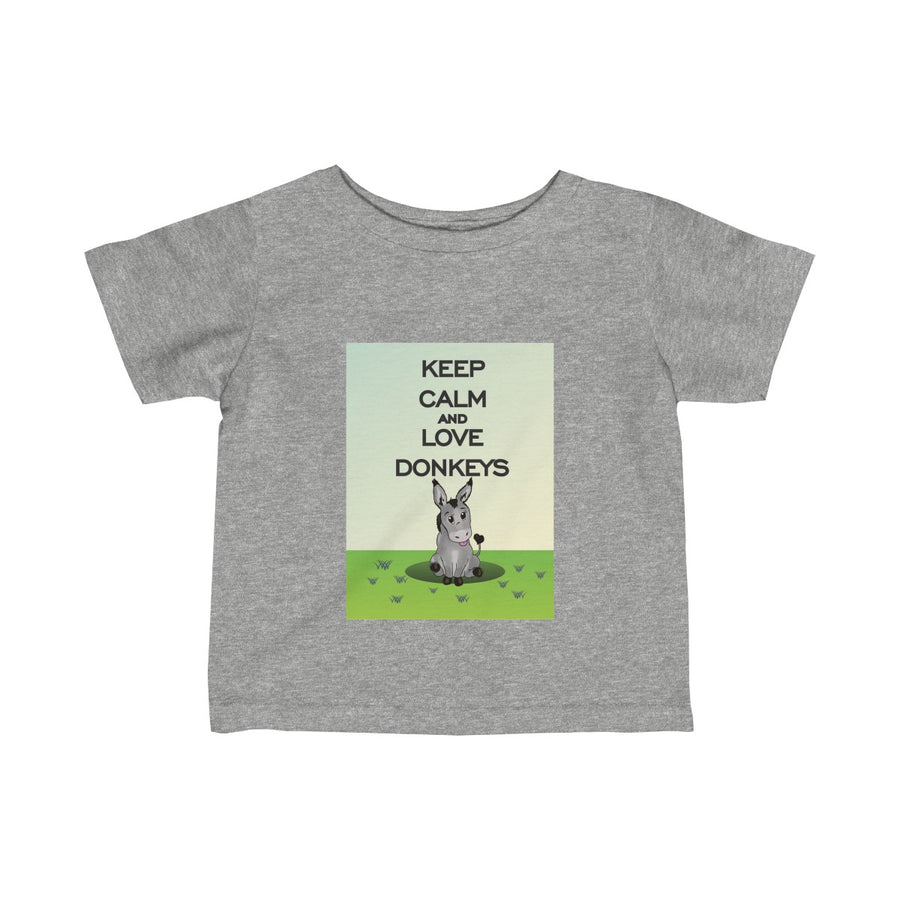 Keep Calm & Love Donkeys Baby Tee