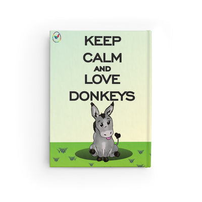 Keep Calm And Love Donkeys Journal w Blank Paper