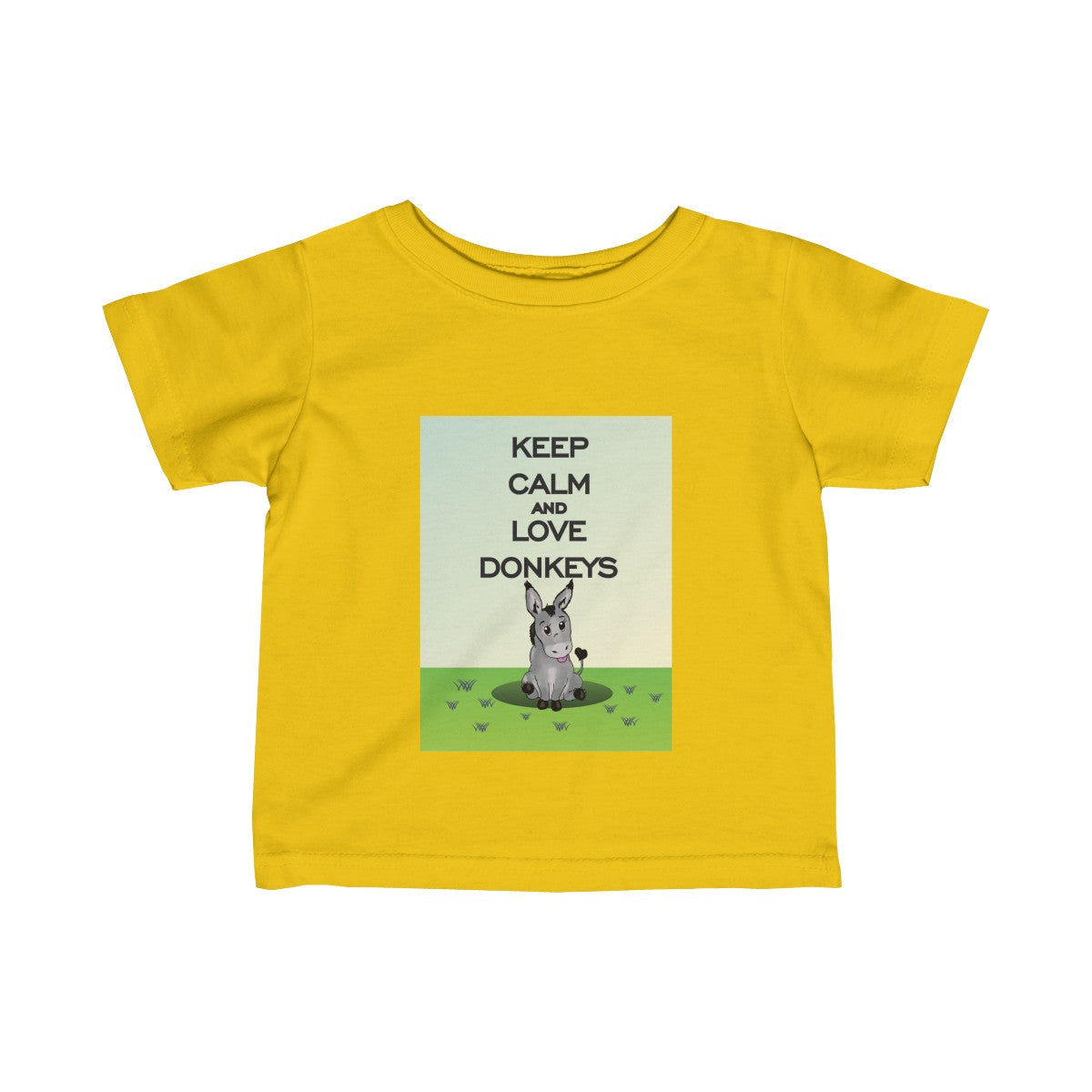 Keep Calm & Love Donkeys Baby Tee