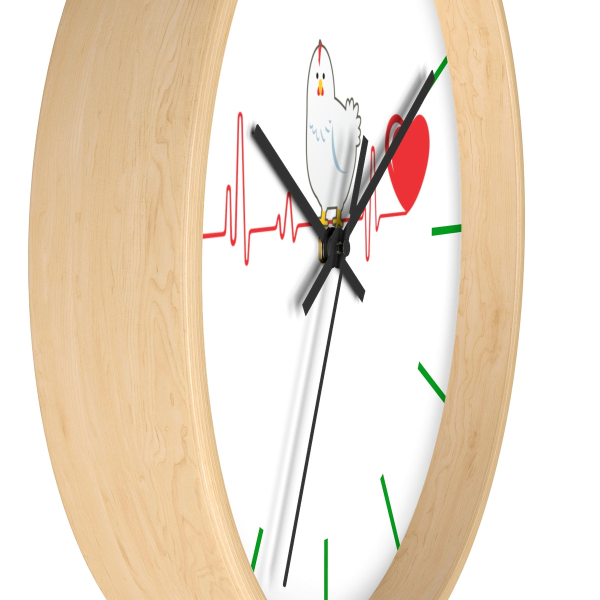 Chicken Heartbeat Wall clock