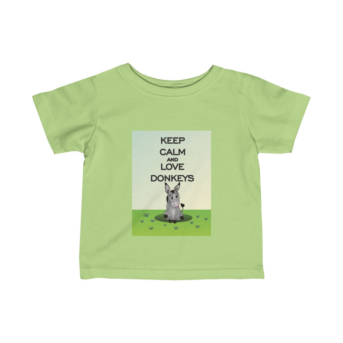 Keep Calm & Love Donkeys Baby Tee