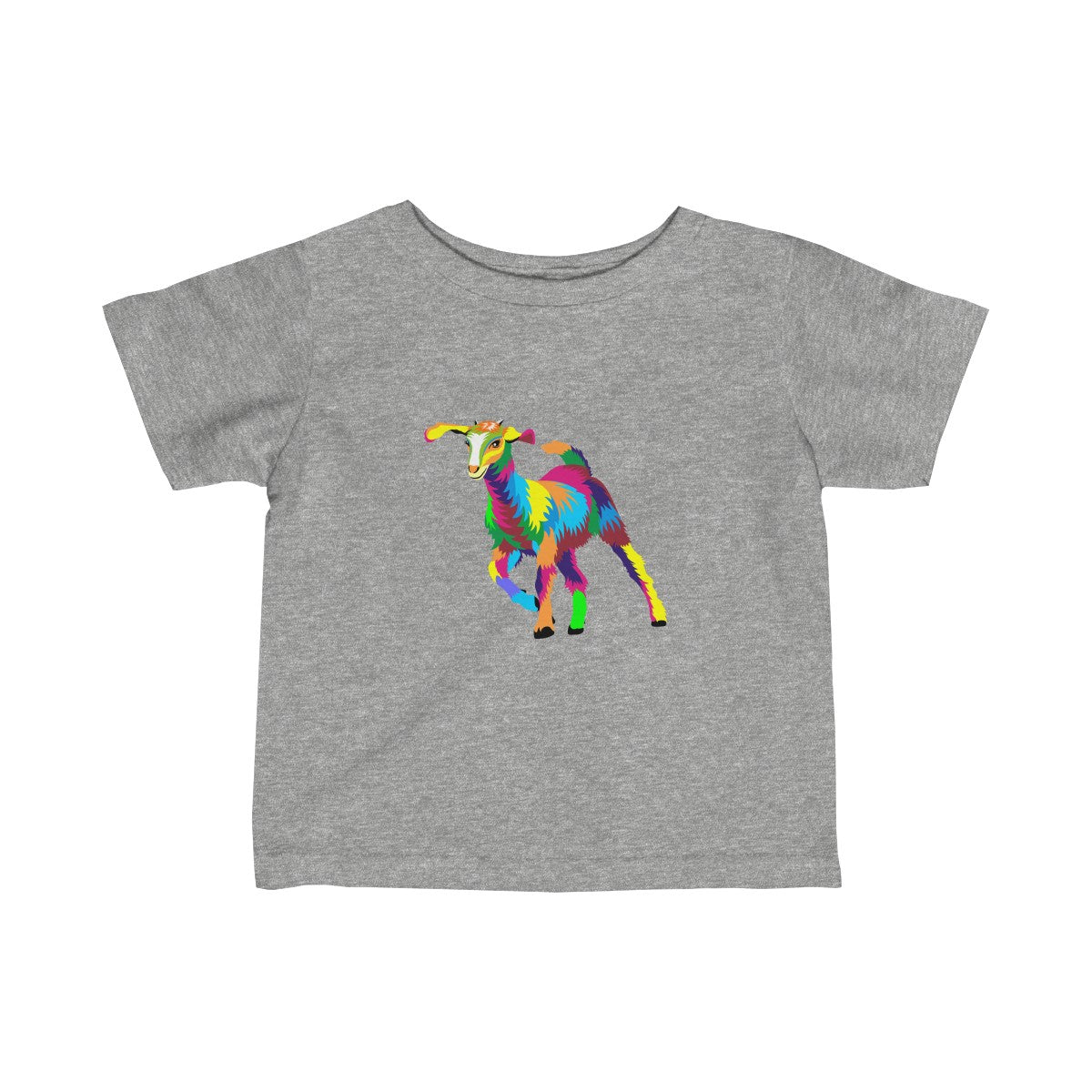 Painted Kid Goat Baby Tee