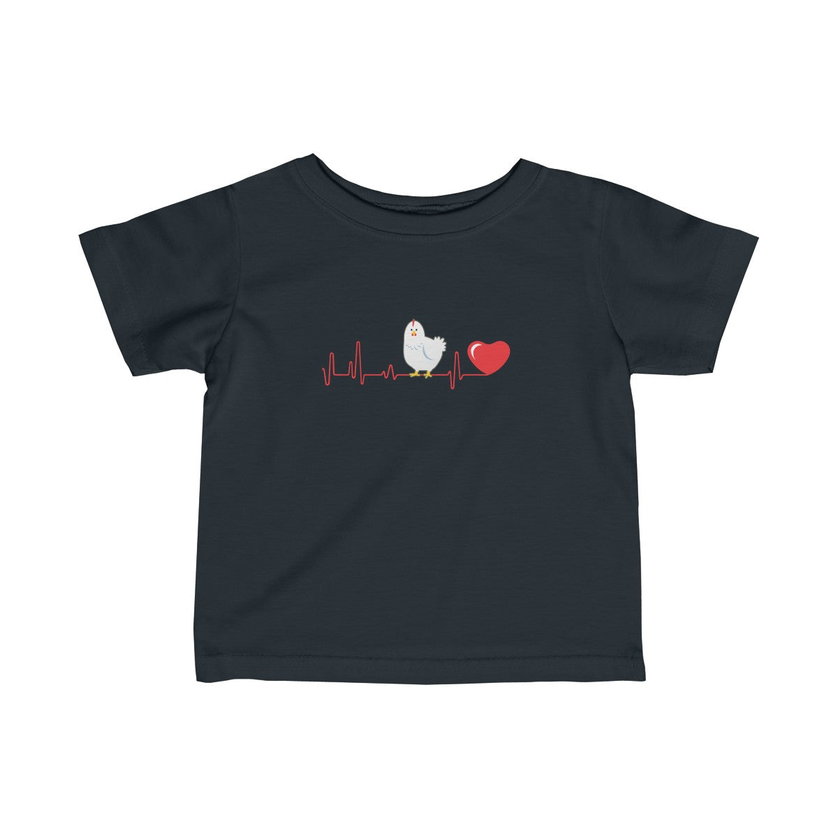 Chick Heartbeat Baby Tee