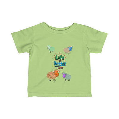 Life Is Better With Sheep Baby Tee